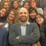 Roberto Saviano à la Librairie Kléber de Strasbourg, 17 octobre 2014. Les étudiants Erasmus Mundus CLE - Mulhouse accompagnés par Alessandra Locatelli, dans le cadre de son cours de littérature italienne.