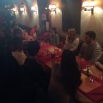 Les étudiants CLE (Licence 1-3 et Master 1-2) de l’Université de Haute-Alsace au dîner de fin d’année 2016 (29 novembre 2016, Mulhouse).