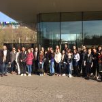 Les étudiants EM CLE et les étudiants du Master TST de l’Université de Haute-Alsace lors de la visite du Campus Novartis dans le cadre des activités CLE-HEAD (30 mars 2017,Bâle).