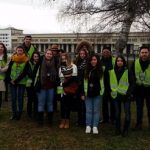 Nov. 2015, étudiants LEA 2 en visite à l'aménagement hydroéléctrique de Kembs, accompagnés par M. Rajaonson