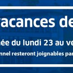 Fermeture de la FLSH durant les vacance de février du lundi 23 au vendredi 27 janvier 2026