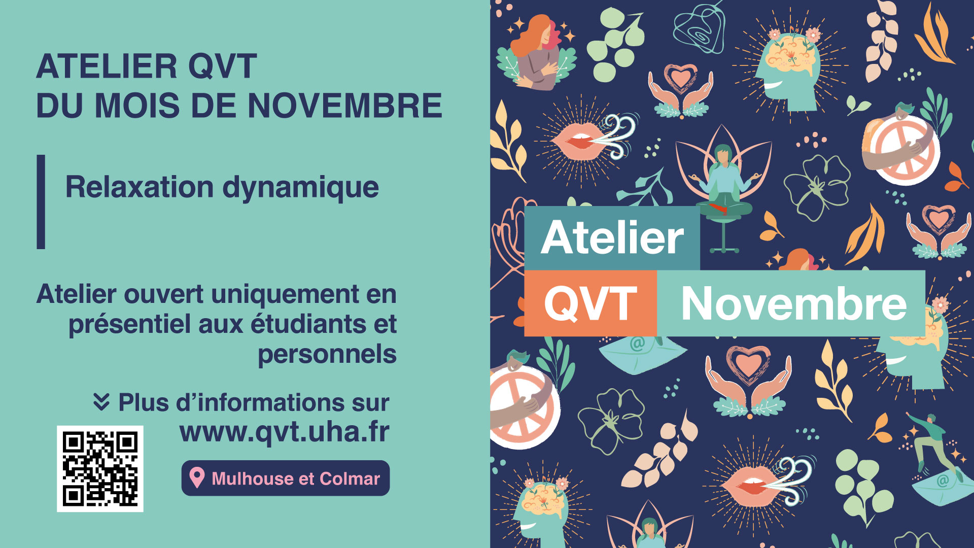 Atelier Qualité de vie au travail du 27 novembre - relaxation dynamique